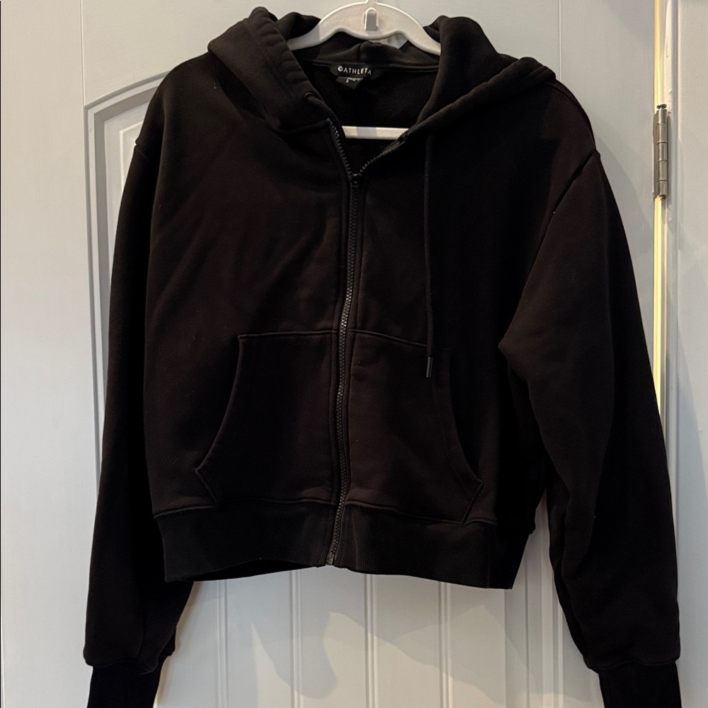 Black Athleta Zip-Up Hoodie